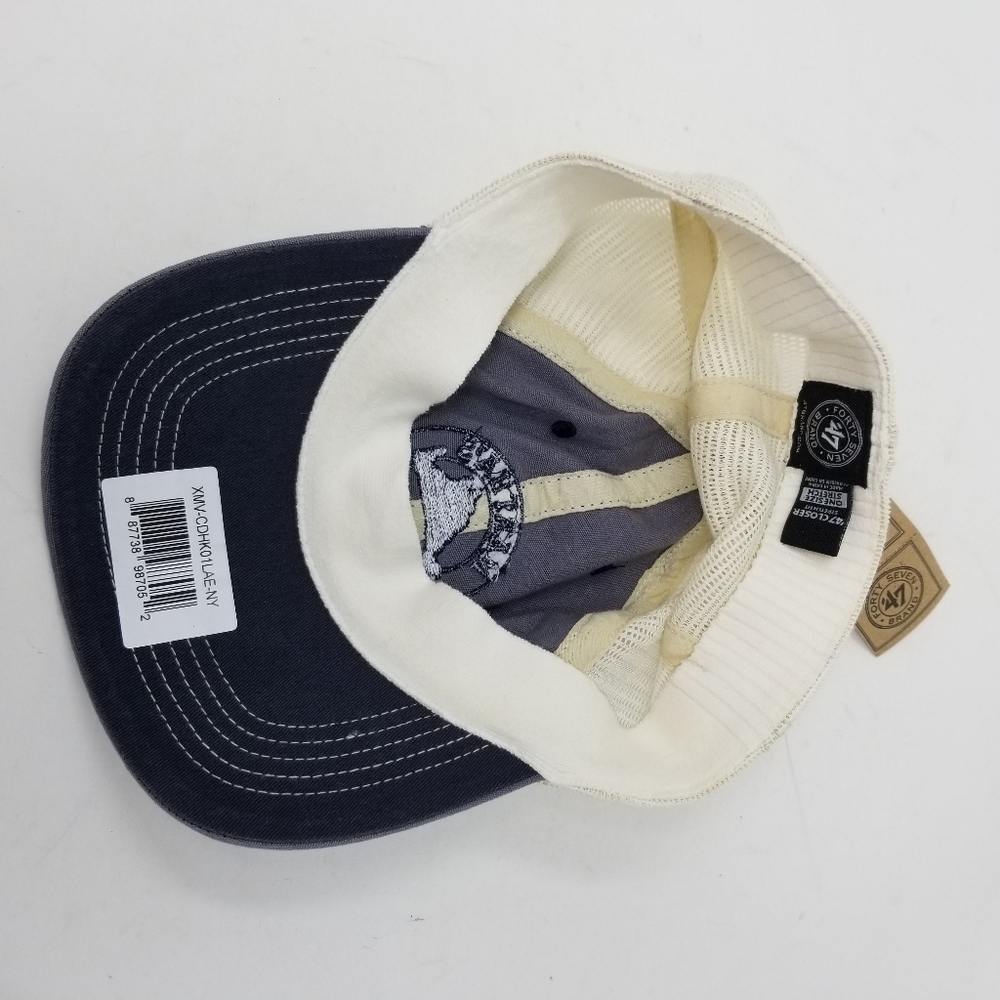 Martha's Vineyard NWT 47 Closer Stretch Fit Hat OS Mesh Text Embroidered Patch - Picture 3 of 12